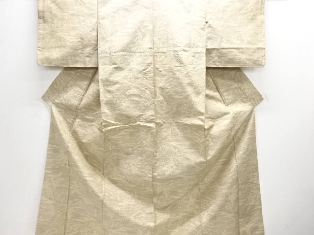 JAPANESE KIMONO / ANTIQUE KIMONO / SILK / TSUMUGI / WOVEN HOUSE